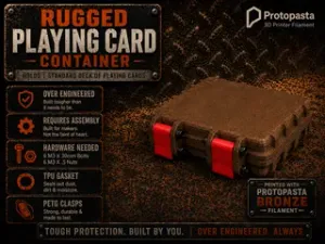 Rugged Bronze Playing Card Container