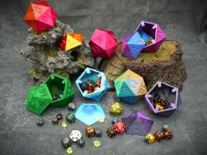 D20 Dice Box magnetic (magnets imprinted)