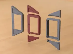 VZbot Display Mount - remixed to be printable on 220x220mm bed