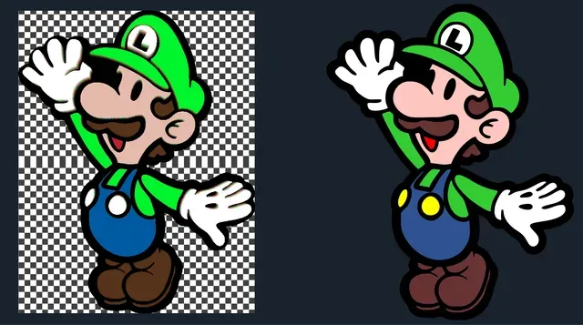 HueForge Luigi waving