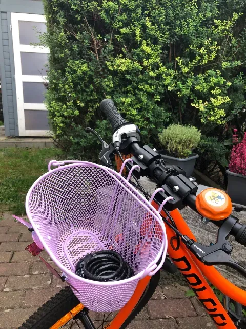 Children's bicycle basket holder
