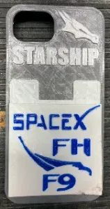 SpaceX iPhone 16e Case with 3 Card Holder