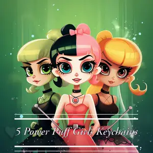 Powerpuff Girls keychain! 5 different characters! Follow Please!