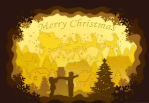 Santa Claus is delivering presents Ver lightbox