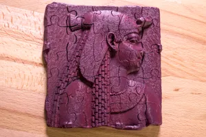 Relief Plaque Depicting a Queen or Goddess - 3D puzzle