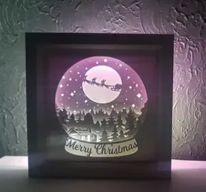 christmas Snow Globe light box