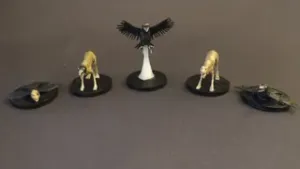 Afflicted Dog & Carrion Crow Miniatures (Bloodborne Fan Art)