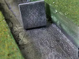 H0 road pavement stamp