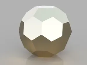 Low Poly Spheres: Truncated Icosahedron