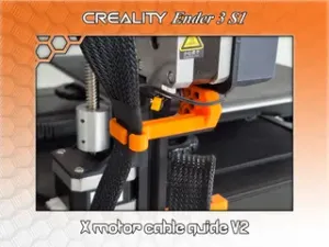 Ender 3 S1 X motor cable guide V2 (honeycomb version)