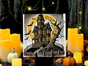 “The Widow’s Watch” – Vintage Haunted House 1 Hueforge Panel