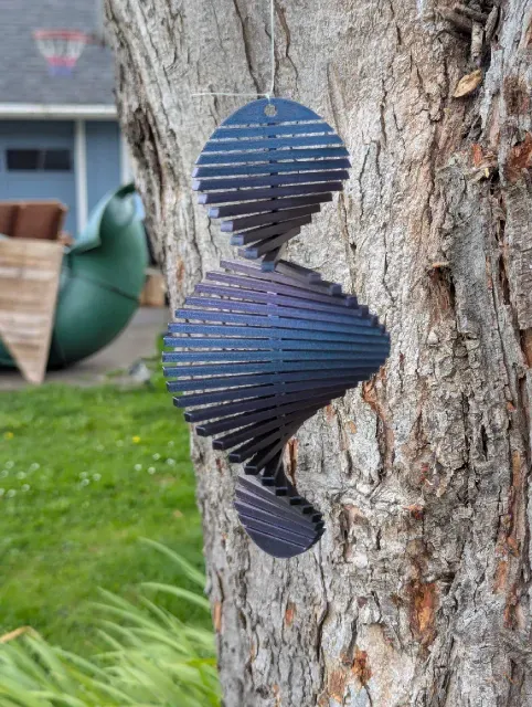 Wind Chime Spiral – Decorative Hanging Kinetic Sculpture