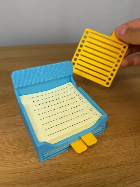 Sticky Note / Post-it Holder with Stencils — Фото 5 из 6