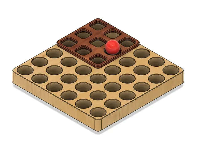 HOLLERITH Strategic Game of Marbles (2 Players) — Image 4 of 4
