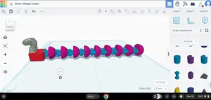 snake 3d model