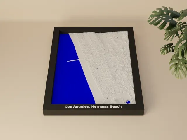 Los Angeles, Hermosa Beach, United States - 3D Miniature