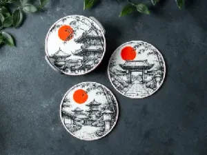 Red Moon Temple Coasters