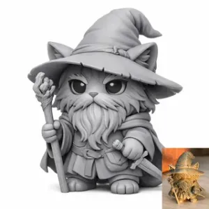 Chibi Gandalf Cat