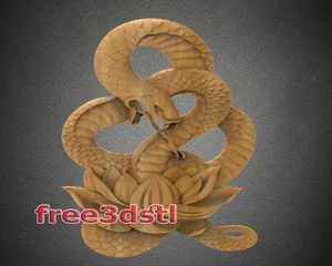snake Lotus 3D STL Model (FREE)