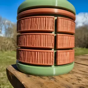 The Garbage Pod - Retro-Futuristic Modular Desktop Trash Can / Waste Bin