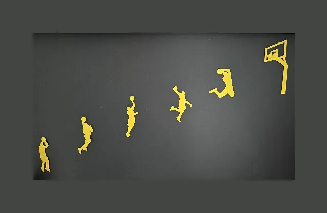 "Basketball Player in Action" Wall Art #2