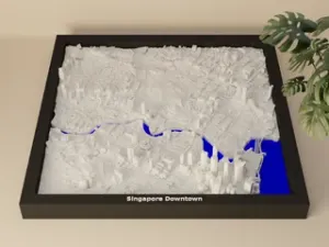 Singapore Downtown - 3D Miniature