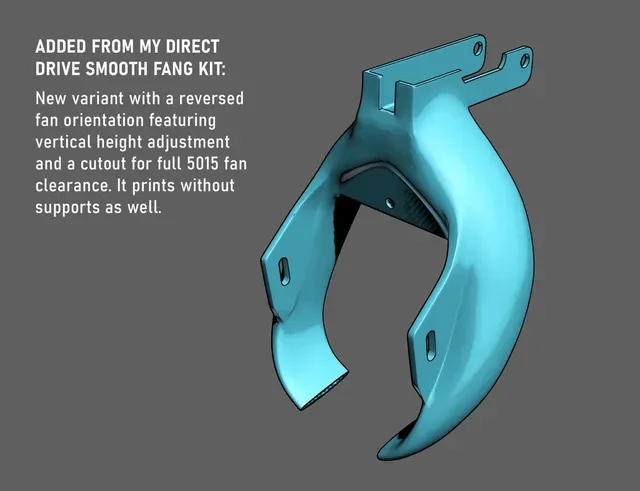 CR-10/10S/Ender3 FANG for 5015 Fan - Smooth Design — Фото 9 из 9