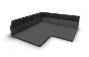 Elitescreens Aeon Edge Free projector screen corner / edge trim cover