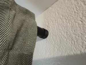 Side mount curtain rod (IKEA HUGAD)
