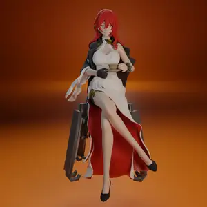 Himeko from Honkai Star Rail.