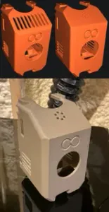 SE3D Elegoo Centauri Carbon Toolhead Cover - Lightened and ∞ Symbol - Holes or Slotted Vents