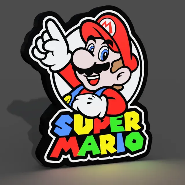 Super Mario Lightbox LED Lamp — Image 5 of 10