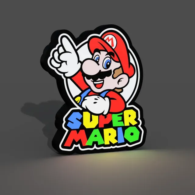 Super Mario Lightbox LED Lamp — Image 2 of 10