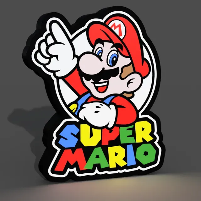 Super Mario Lightbox LED Lamp — Image 4 of 10
