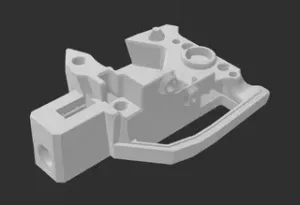 Voron Galileo 2 Extruder - front_body_ECAS_coupler - 2x filament runout sensor+filametrix mod (v7) + cable cover