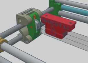 Prusa mk2.5S improved Y carriage GT2 Belt Holder with lock in nuts for bed leveling