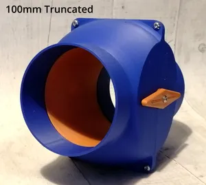 100mm / 4" Truncated & Full-Size Ball Valve Type Non-Clog Blast Gate for Workshop Dust Extraction Network