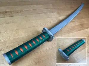 Collapsing Katana v2 Print-in-Place (Multi-Color)