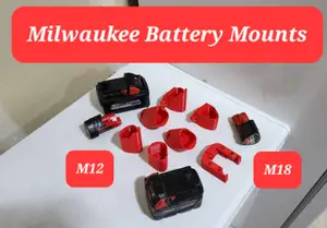 Milwaukee Battery Wall Mounts (M12 & M18)