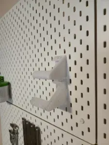 "Extended" Skadis one sided paper towel holder base