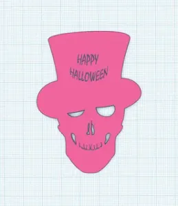 Halloween Skull with hat