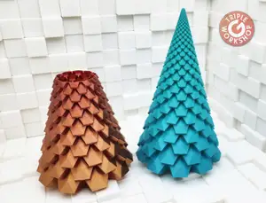 ⍋ Crystal Tree & Spiral Vase ⍋