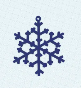 Christmas ornament snowflake