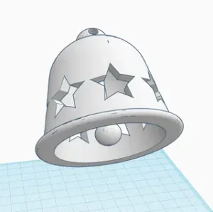 Christmas bell ornament