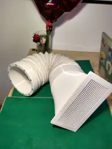 Magnetic Window Ventilation Duct 150mm 6 inch Hose Connector Prusa Core One || Conducto de ventilación magnético para ventana 150 mm, 6" Conector de manguera Prusa Core One, Creality K1