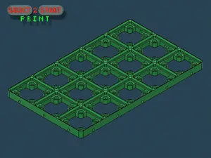 Gridfinity | Base: Skelet | 5x3 | select2stertPrint