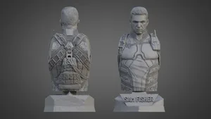 SAM FISHER ULTRA-DETAILED SUPPORT-FREE BUST 3D MODEL