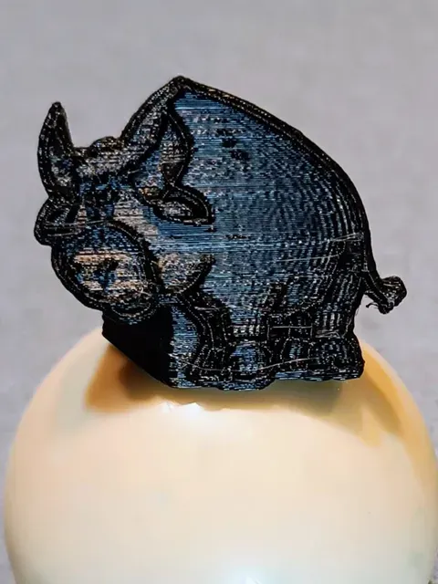 Scout woggle of Mysa, the Jungle's buffalo
