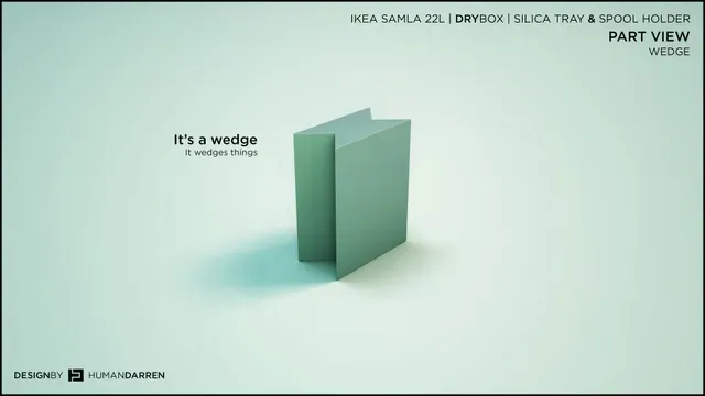 IKEA Samla 22L | Drybox | Silica tray and spool holder. — Image 3 of 7