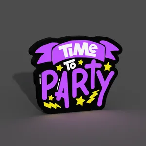 Time to Party Lightbox LED Lamp